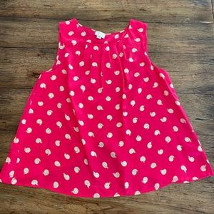 Anthropologie 9-HI5-S-CL Hot Pink Snail Blouse